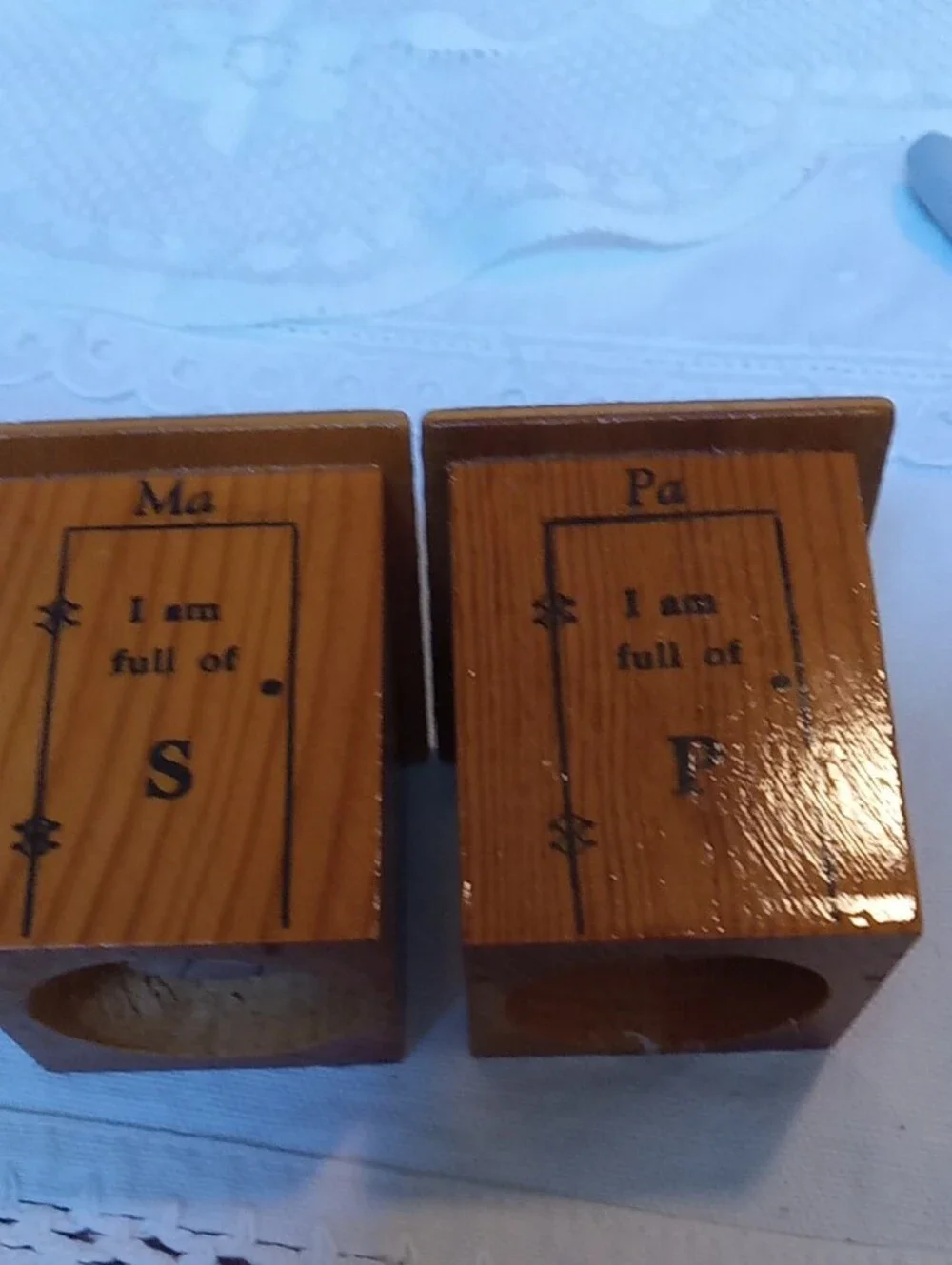 Wooden Outhouse Ma & Pa Salt and Pepper Shakers